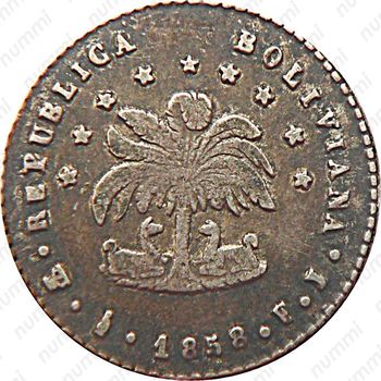 ½ суэльдо 1853-1859 [Боливия] - Реверс