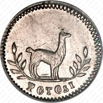 ¼ суэльдо 1853 [Боливия] - Аверс