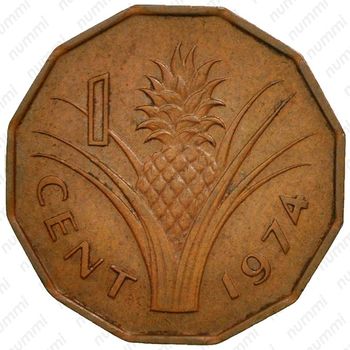 1 цент 1974-1983 [Свазиленд] - Реверс