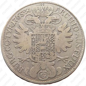 1 талер 1765, Мария Терезия - орел с гербом Штирии в центре [Австрия] - Реверс