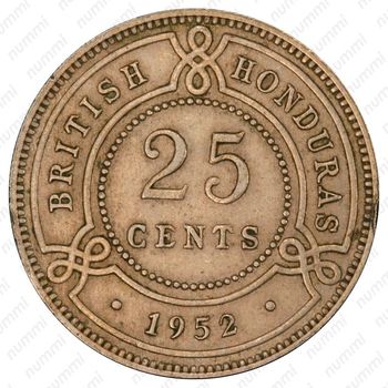 25 центов 1952 [Гондурас] - Реверс