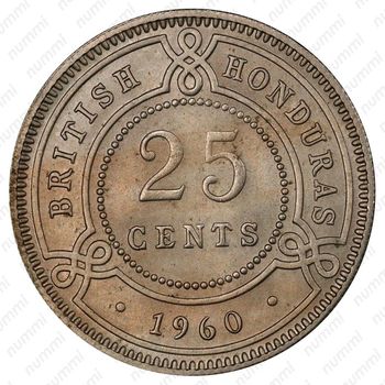 25 центов 1960 [Гондурас] - Реверс