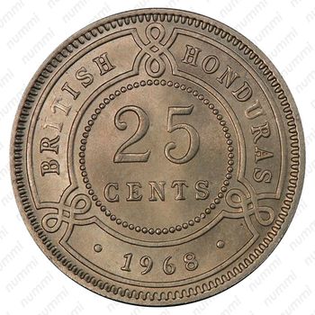 25 центов 1968 [Гондурас] - Реверс