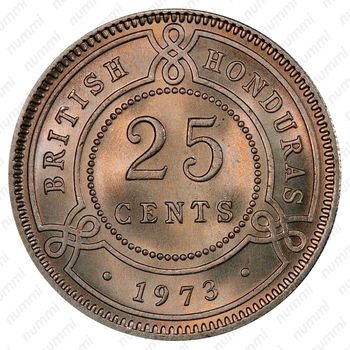 25 центов 1973 [Гондурас] - Реверс