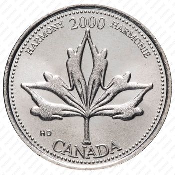 25 центов 2000, Миллениум - Гармония [Канада] - Реверс