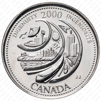 25 центов 2000, Миллениум - Изобретательность [Канада] - Реверс