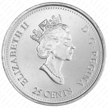 25 центов 2000, Миллениум - Сообщество [Канада] - Аверс