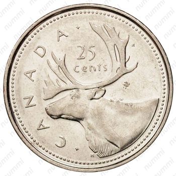 25 центов 2002, 50 лет правлению Королевы Елизаветы II [Канада] - Реверс