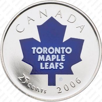 25 центов 2006, Клубы НХЛ - Торонто Мейпл Лифс [Канада] - Реверс