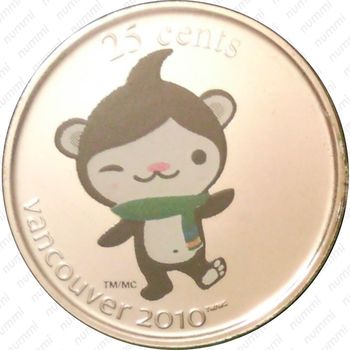 25 центов 2008, Ванкувер 2010 Олимпийские талисманы - Маги [Канада] - Реверс