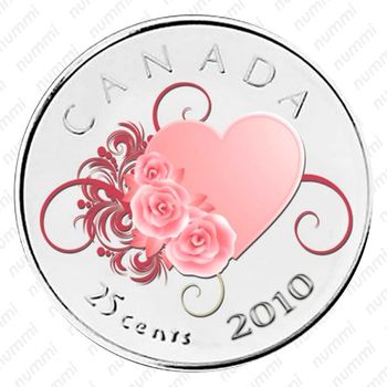 25 центов 2010, Свадьба [Канада] - Реверс