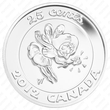 25 центов 2012, Зубная фея [Канада] - Реверс