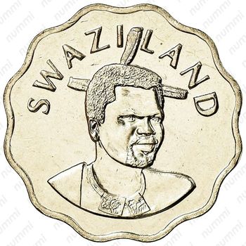 5 центов 1995-2010 [Свазиленд] - Аверс