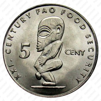 5 центов 2000, ФАО [Австралия] - Реверс