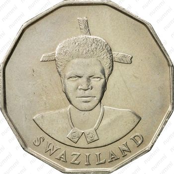 50 центов 1986-1993 [Свазиленд] - Аверс