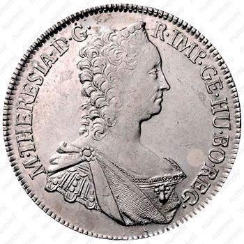 ½ талера 1758-1765, Мария Терезия - герб Австрии в центре [Австрия] - Аверс