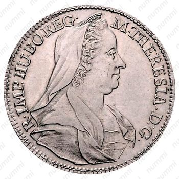 ½ талера 1766-1771, Мария Терезия - герб Австрии в центре [Австрия] - Аверс