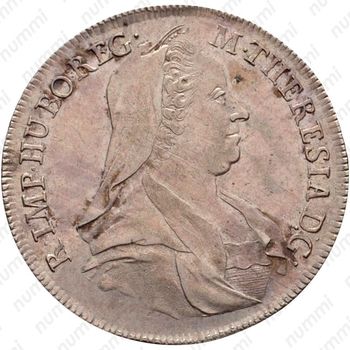 ½ талера 1766-1777, Мария Терезия - герб Тироля в центре [Австрия] - Аверс