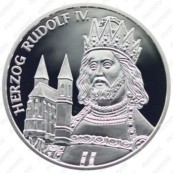 100 шиллингов 2001, Рудольф IV [Австрия] - Реверс