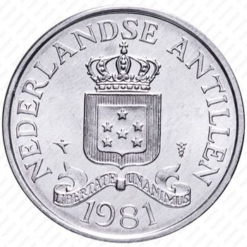 2½ цента 1979-1985 [Нидерландские Антильские острова] - Аверс