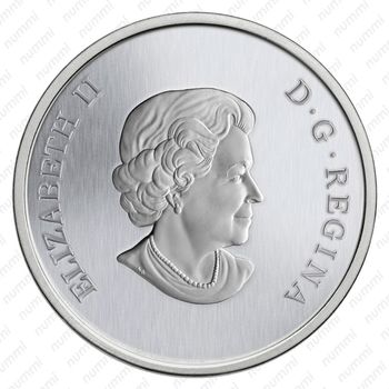 25 центов 2013, 60 лет со дня Коронация Елизаветы II [Канада] - Аверс