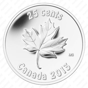 25 центов 2013, О, Канада! [Канада] - Реверс