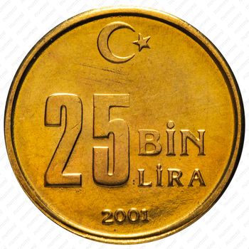 25.000 лир 2001-2004 [Турция] - Реверс