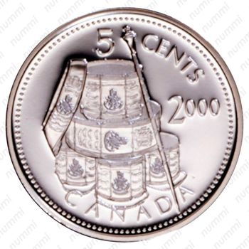5 центов 2000, "Les Voltigeurs de Québec" - 1-ый Французско-Канадский полк [Канада] - Реверс