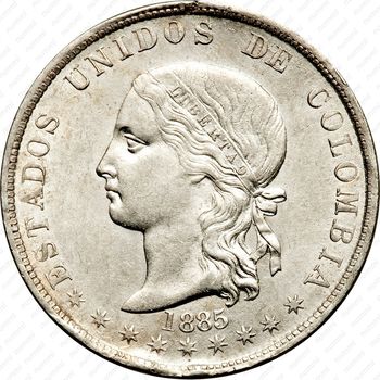 5 десимо 1877-1886 [Колумбия] - Аверс