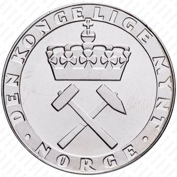 5 крон 1986, 300 лет норвежскому монетному двору [Норвегия] - Аверс