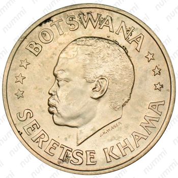 50 центов 1966, Независимость [Ботсвана] - Аверс