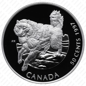 50 центов 1997, Собаки Канады - Канадская эскимосская собака [Канада] - Реверс