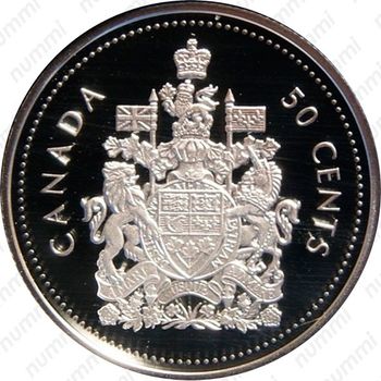 50 центов 2002, 50 лет правлению Королевы Елизаветы II /EIIR/ [Канада] - Реверс