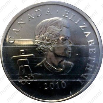 50 центов 2010, XXI зимние Олимпийские Игры, Ванкувер 2010 - Мига, Конькобежный спорт [Канада] - Аверс