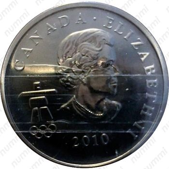 50 центов 2010, XXI зимние Олимпийские Игры, Ванкувер 2010 - Мига, Скелетон [Канада] - Аверс