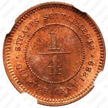 ¼ цента 1889-1901 [Малайзия] - Реверс