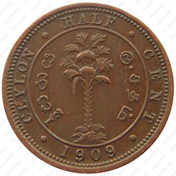 ½ цента 1904-1909 [Шри-Ланка] - Реверс