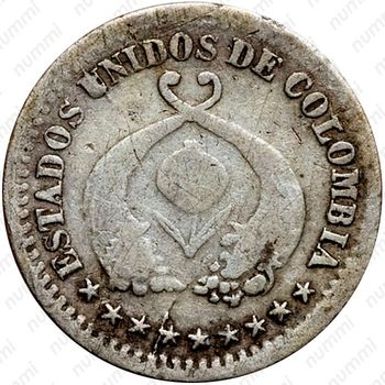 ½ десимо 1867 [Колумбия] - Аверс