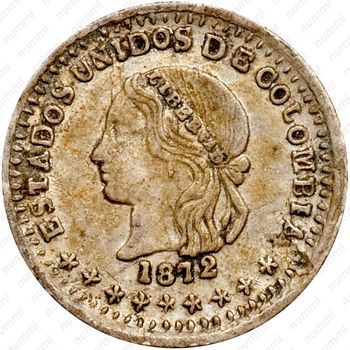 ½ десимо 1870-1875, LEI 0.835 [Колумбия] - Аверс