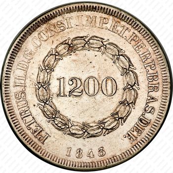 1200 рейсов 1834-1847 [Бразилия] - Реверс