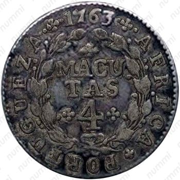 4 макуты 1762-1770 [Ангола] - Реверс