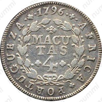 4 макуты 1789-1796 [Ангола] - Реверс