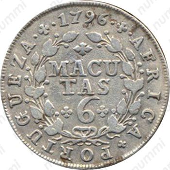 6 макуты 1789-1796 [Ангола] - Реверс