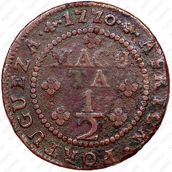 ½ макуты 1762-1770 [Ангола] - Реверс