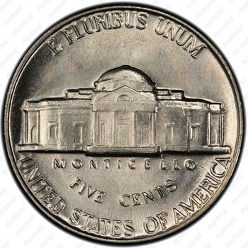 5 центов 1964, Томас Джефферсон - Реверс