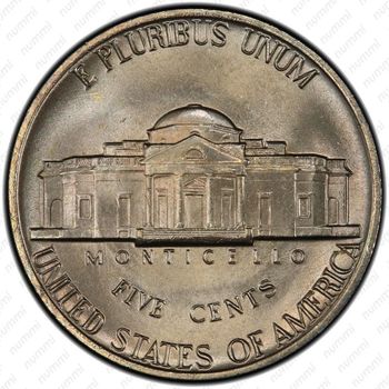 5 центов 1979, Томас Джефферсон - Реверс