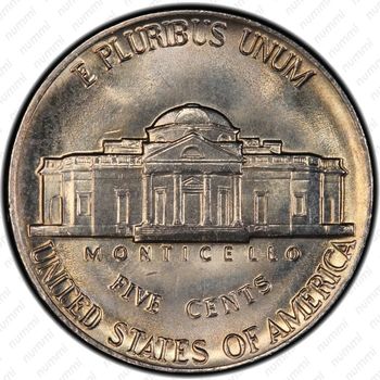 5 центов 1983, Томас Джефферсон - Реверс