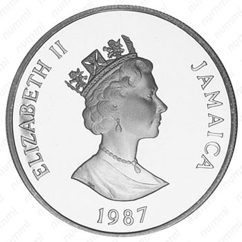 25 долларов 1987, 25 лет независимости [Ямайка] - Аверс
