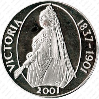 50 пенсов 2001, 100 лет со дня смерти Королевы Виктории [Тристан-да-Кунья] - Реверс