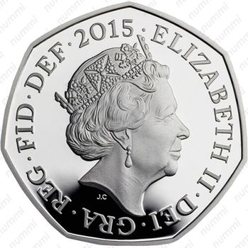 50 пенсов 2015-2019 [Великобритания] - Аверс